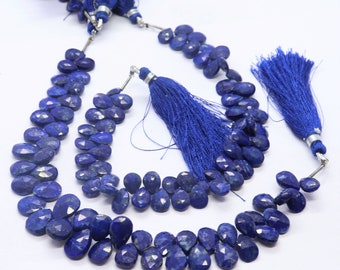 ラピスラズリ⭐︎ブリオレット　1連 ラピスラズリ ラフドロップ ブリオレットカット 【Sサイズ】 1