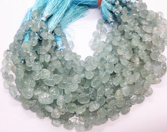 Stock clearing sale !! AAA Natural Aquamarine Hand Curved Heart Shape Bead, Blue Aquamarine Briolletes, See Description for avail this offer