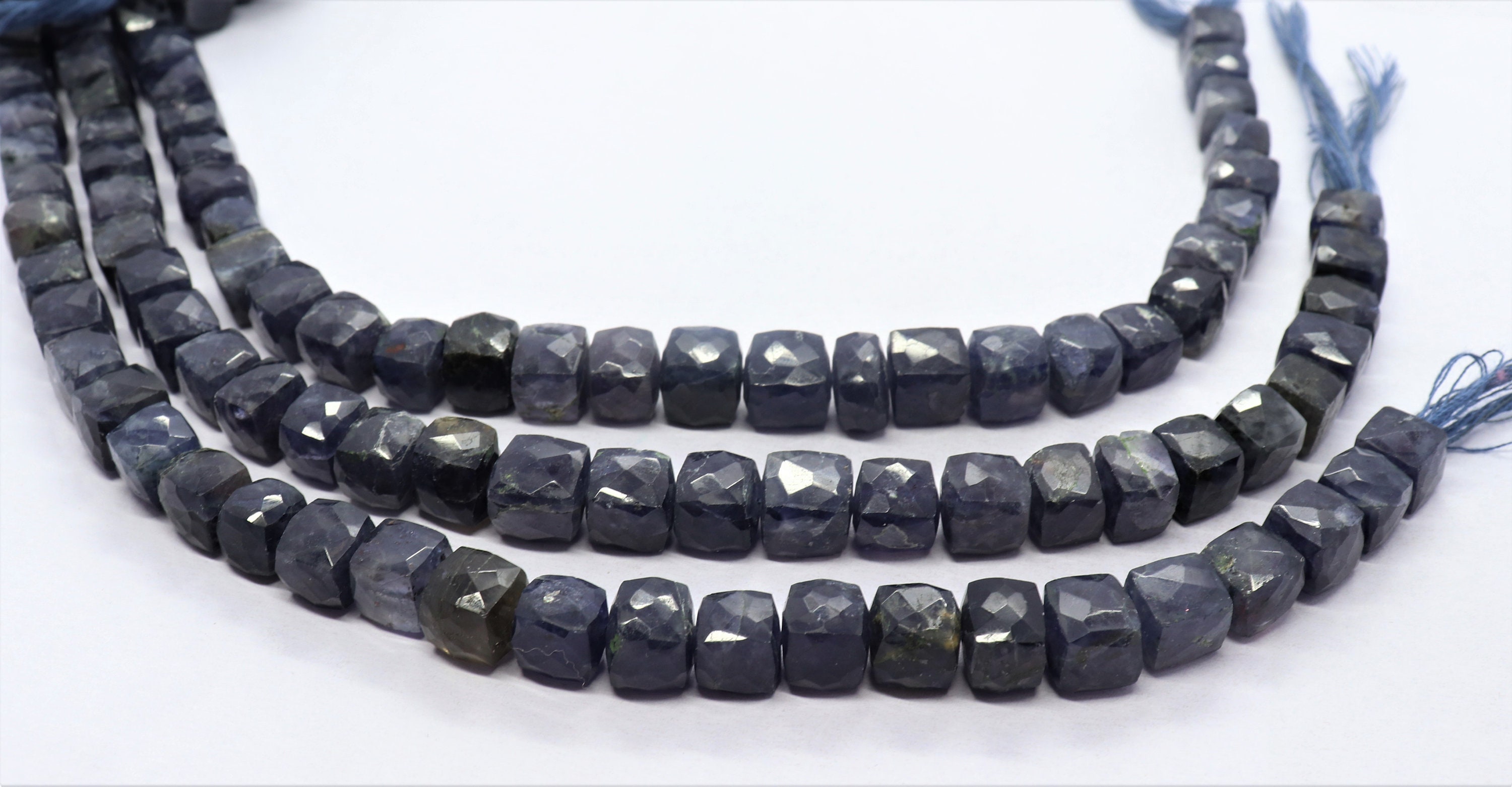 Collier Perles Cube œil De Tigre Et Hématite 4mm - Longueur 18-20 Pouces, Pierres Naturelles, Style Bohème Protection