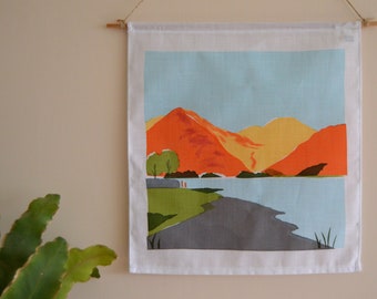 Lake District Buttermere/Haystacks Screen Print Wall Hanging