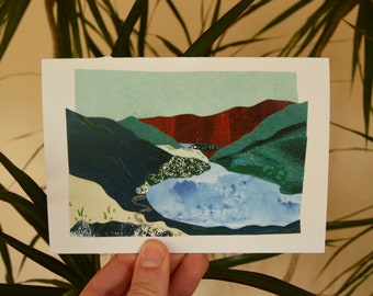 Small Water A6 Greetings Card - Lake District card