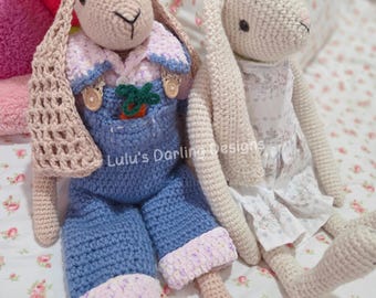 Spring Bunny Easter Crochet Plush Decorations