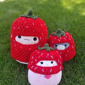 Squishmallow Strawberry Costumes // custom size + color