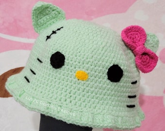 Zombie Kitty Bucket Hat // Hello Kitty Halloween