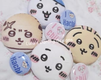 Plush Can Badge - Chii Kawaii - Soft Squishy Pin - Ita Bag