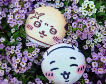 Kawaii Plush Can Badge: Chii Hamster, Rakko Otter