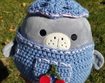 Squishmallow Overalls + Hat // Custom colors and size