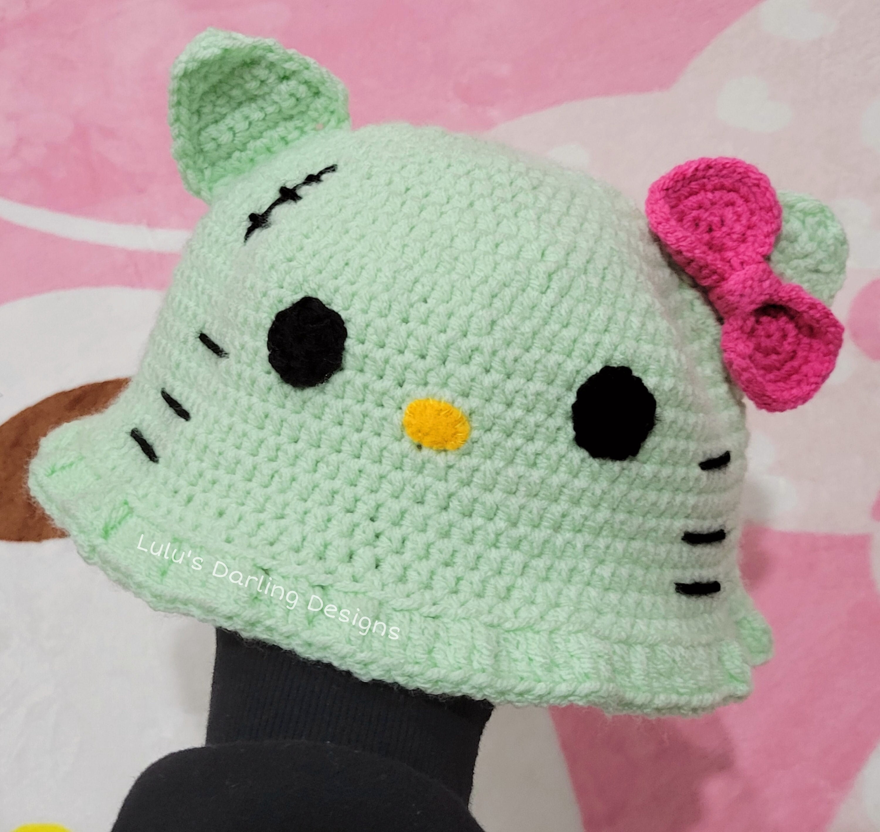 Crochet in Color: Hello Kitty Hat Pattern