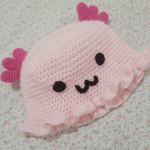 Axolotl Crochet Bucket Hat