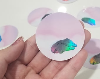 Falcon Pink Sunset Holo Sticker