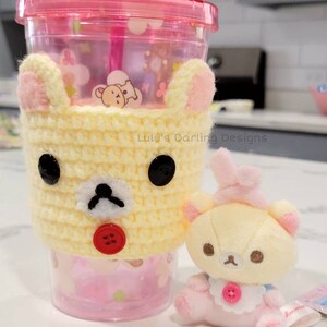 Kawaii Kuma Bear Cup Cozies Cup Holders image 2