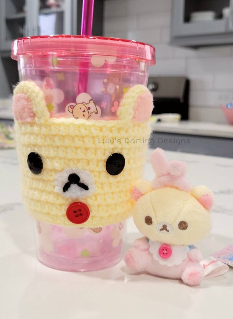 Kawaii Kuma Bear Cup Cozies Cup Holders image 2