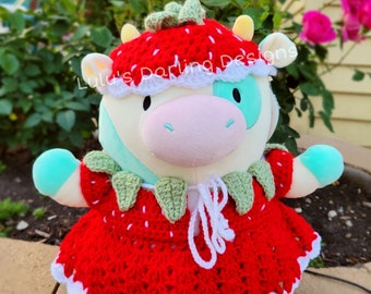 Squishmallows Hugmee Strawberry Dress Set // Custom Sizes