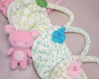 Floral Coquette Knitted Purses