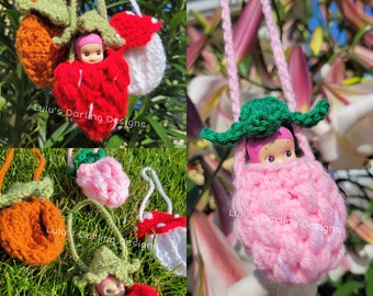 Sonny Angel Pouch Carrier Strawberry Mushroom Pumpkin