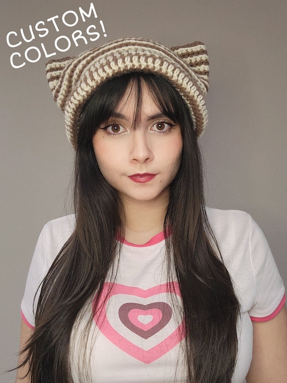 Cat Ear Crochet Hat // Neko Beanie 