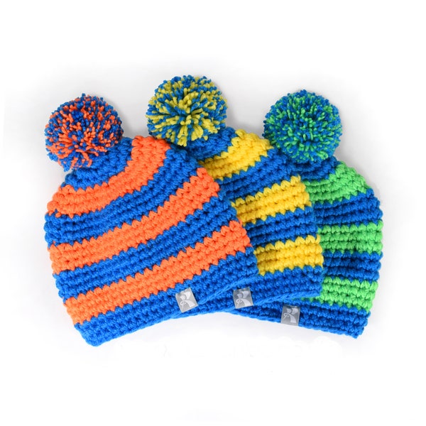 Pom Pom Beanie - Cap unisex - muts met PomPom - winter hoed - hoeden - muts - haak - Cap kwast Hat - muts