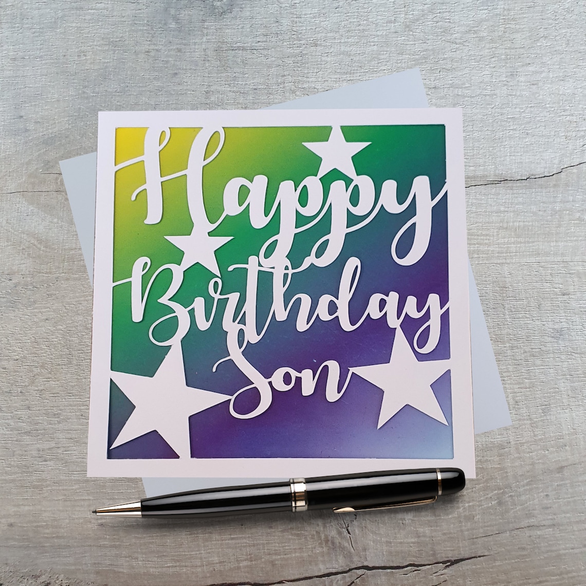 Handmade Son Birthday Card Happy Birthday Son Son Birthday Etsy