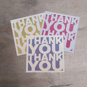 Paquete de tarjetas de agradecimiento, tarjetas de agradecimiento de compra múltiple, paquete de 3 tarjetas