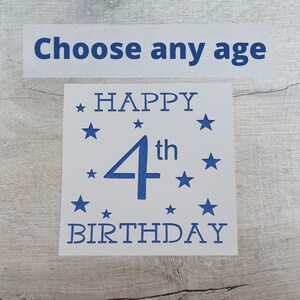 Kindergeburtstagskarte, wählen und Alter, Karte für Mädchen, Karte für Jungen, 1., 2., 3., 4., 5., 6., 7. 8. 9. 10. 16. Geburtstag