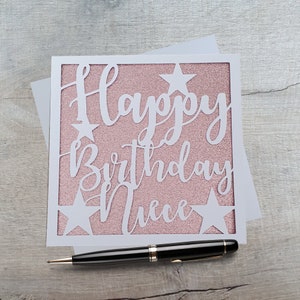 Carte De Niece De Joyeux Anniversaire Carte Pour Une Niece Etsy