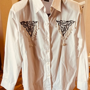 Cowgirl Pearl Bling western Blouse
