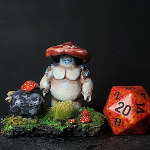 Fey Mushroom Man D&D Miniature Hand Painted