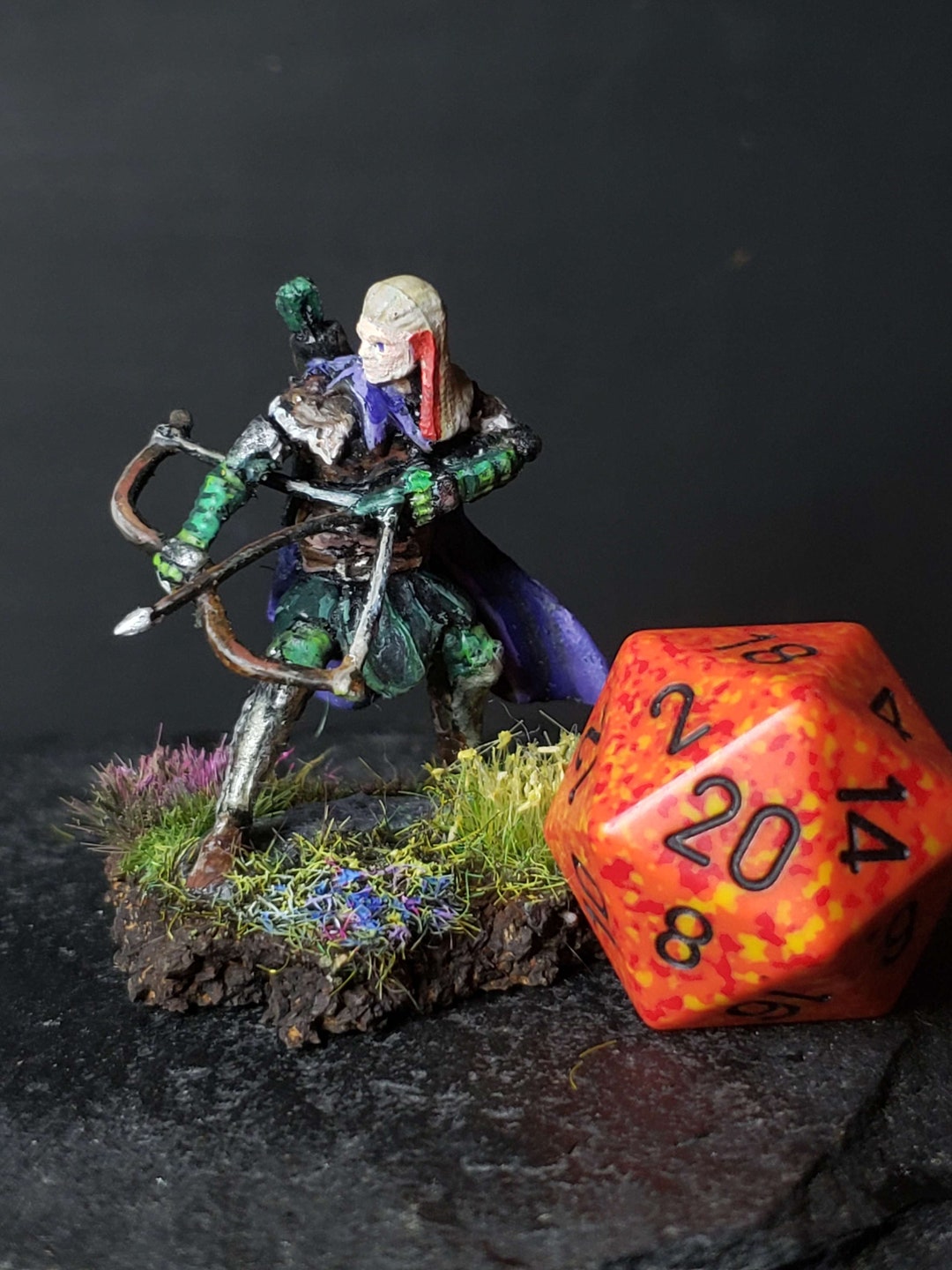Male Elf Ranger D&D TTRPG Miniature Hand Painted - Etsy