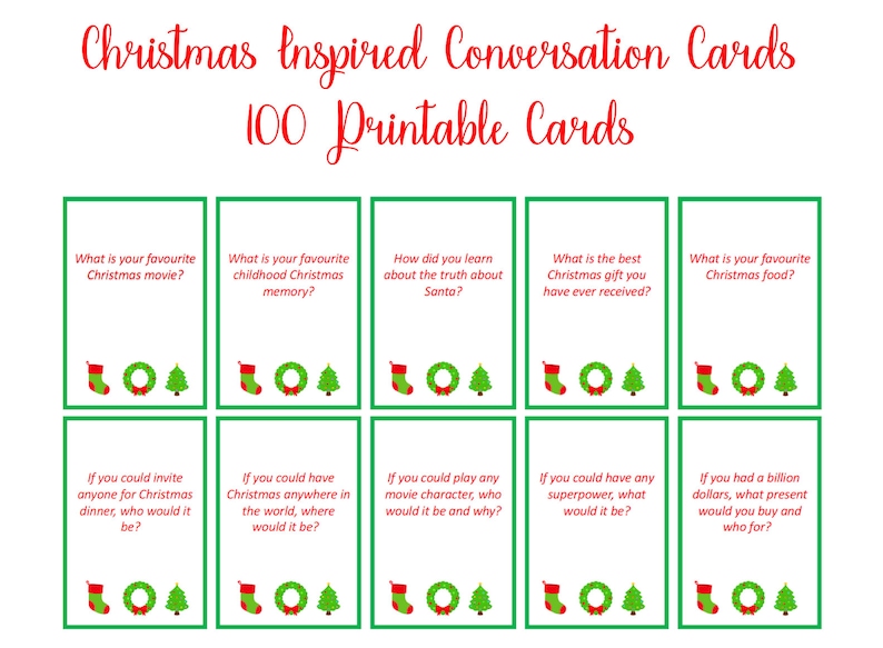 Christmas Conversation Starters Funny 