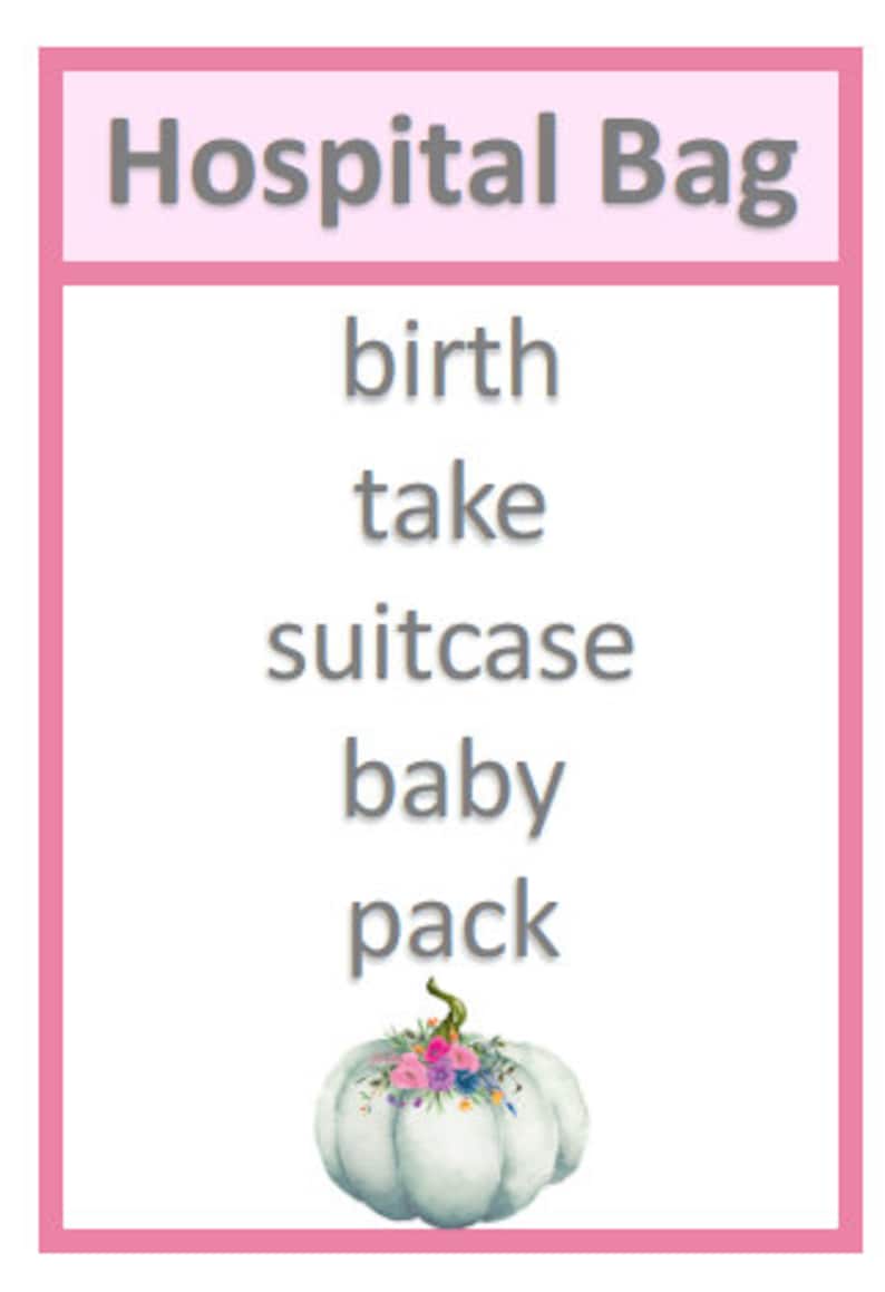 pink baby shower game printable Pumpkin Baby Shower girl baby shower game taboo game instant download