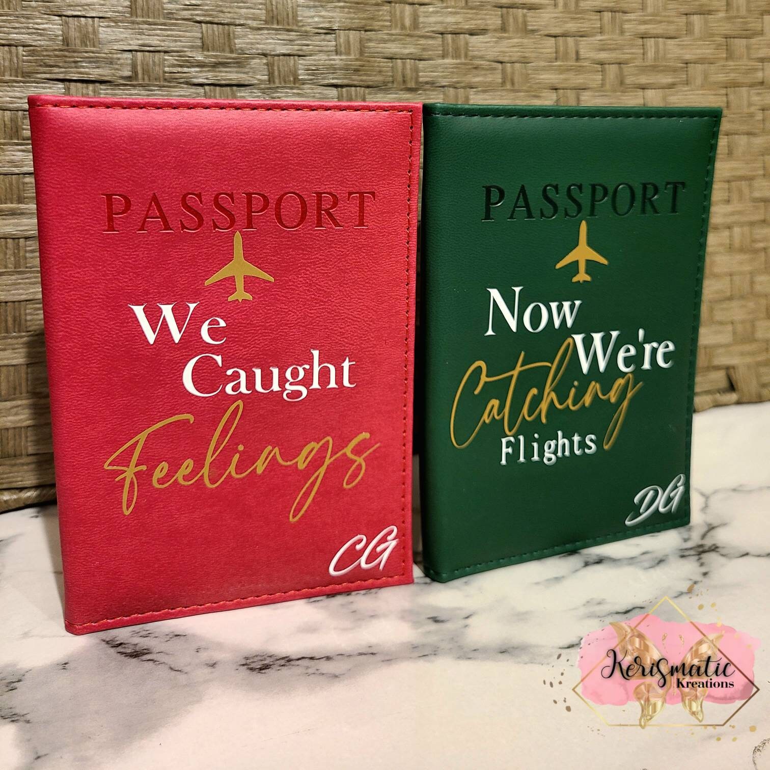 Couples Passport Covers Etsy