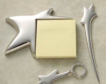 Personalised Silver Plated Letter Opener Keyring Office Gift FREE Engraving Oval