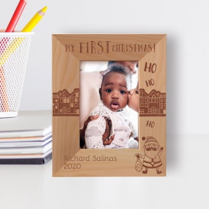 Personalized Baby Picture Frame, Custom Picture Frame, Engraved Picture Frame, Wooden Photo Frame, Nursery Decor And Housewarming Gift Ideas
