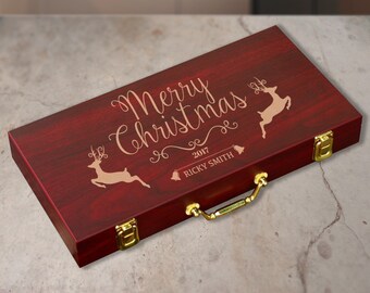 Personalized Poker Set, Rosewood Poker, Poker Set, Wooden Poker, Handmade Poker, Custom Poker, Name Poker Set, Finish 300 Chip Poker Set