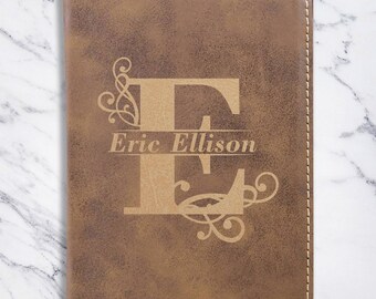 Personalized Passport Holder, Customized Leather Passport Cover, Monogram Faux Leather Passport Holder, Engraved Name on Passport Holder