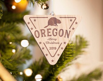 Oregon ornament tree shaped