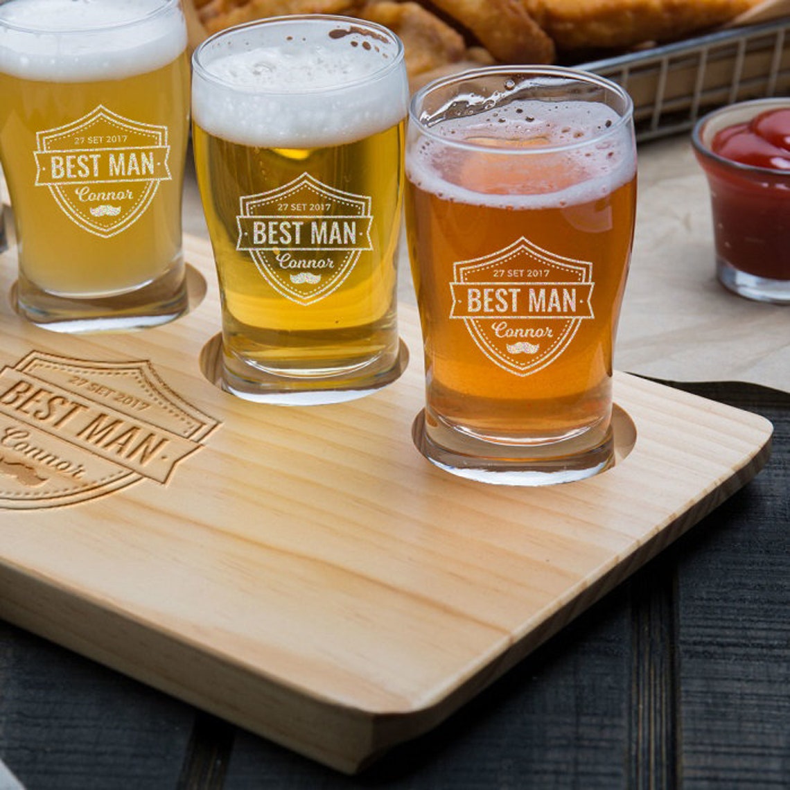 best man beer glass