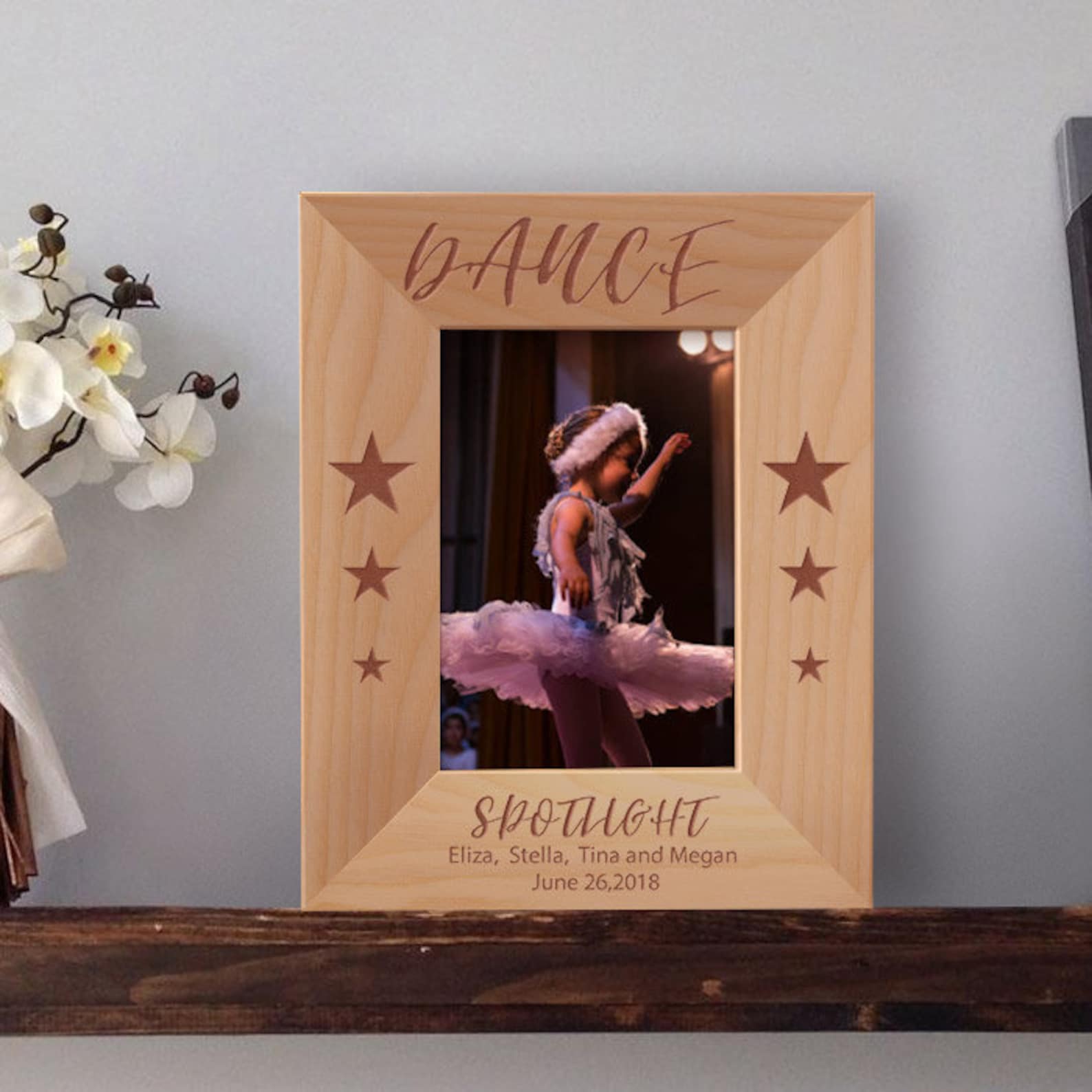 Dance Picture Frames Personalized Picture Frames Wooden Etsy