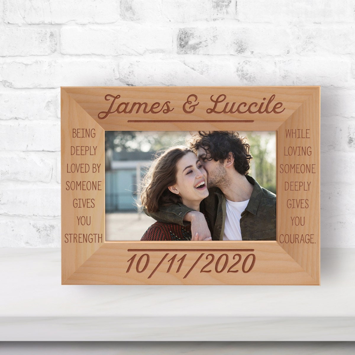 First Date Photo Frame Personalized Couple Photo Frame, Custom Picture Frame, Engraved Photo ...