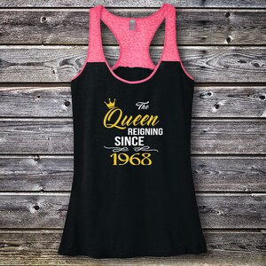 Birthday Queen Shirt, Personalized Age Shirt, Personalized Birthday Tank, Custom Birthday Gift, Junior&#39;s Cotton Tank, Teen Birthday Tank