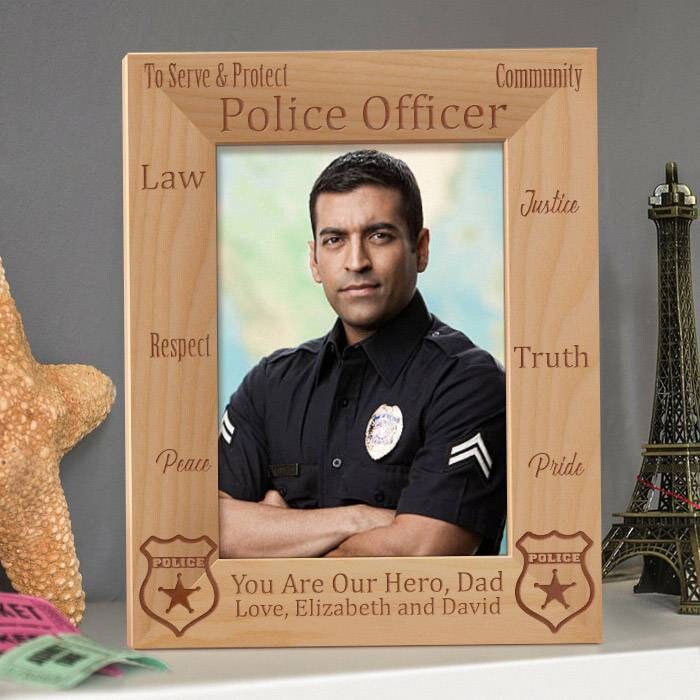 Police Officer Picture Frame Police Picture Frames Etsy