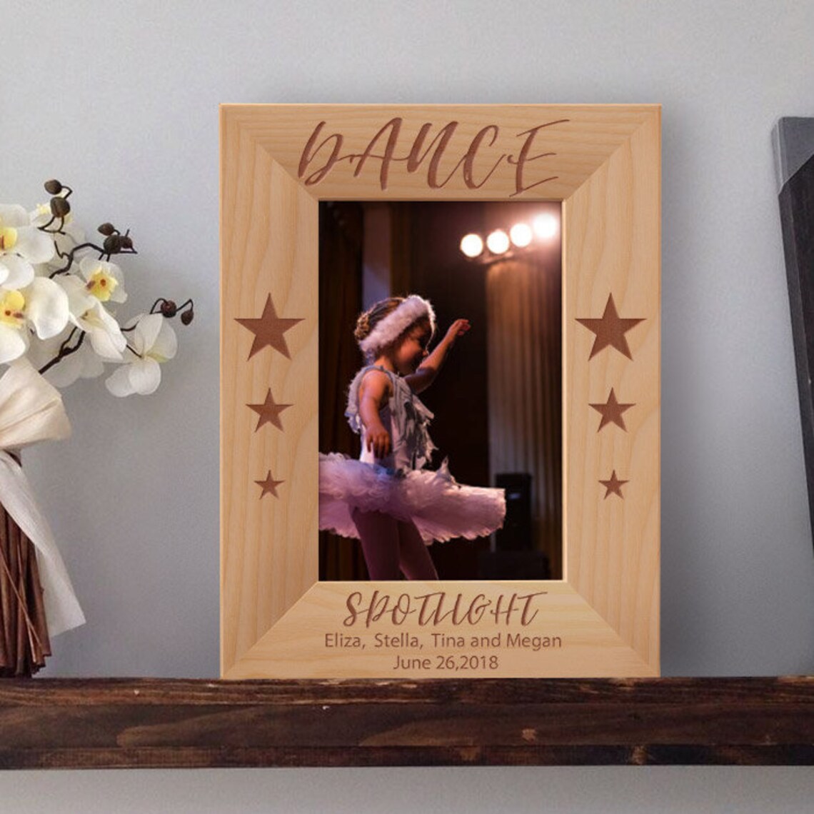 Dance Picture Frames Personalized Picture Frames Wooden Etsy
