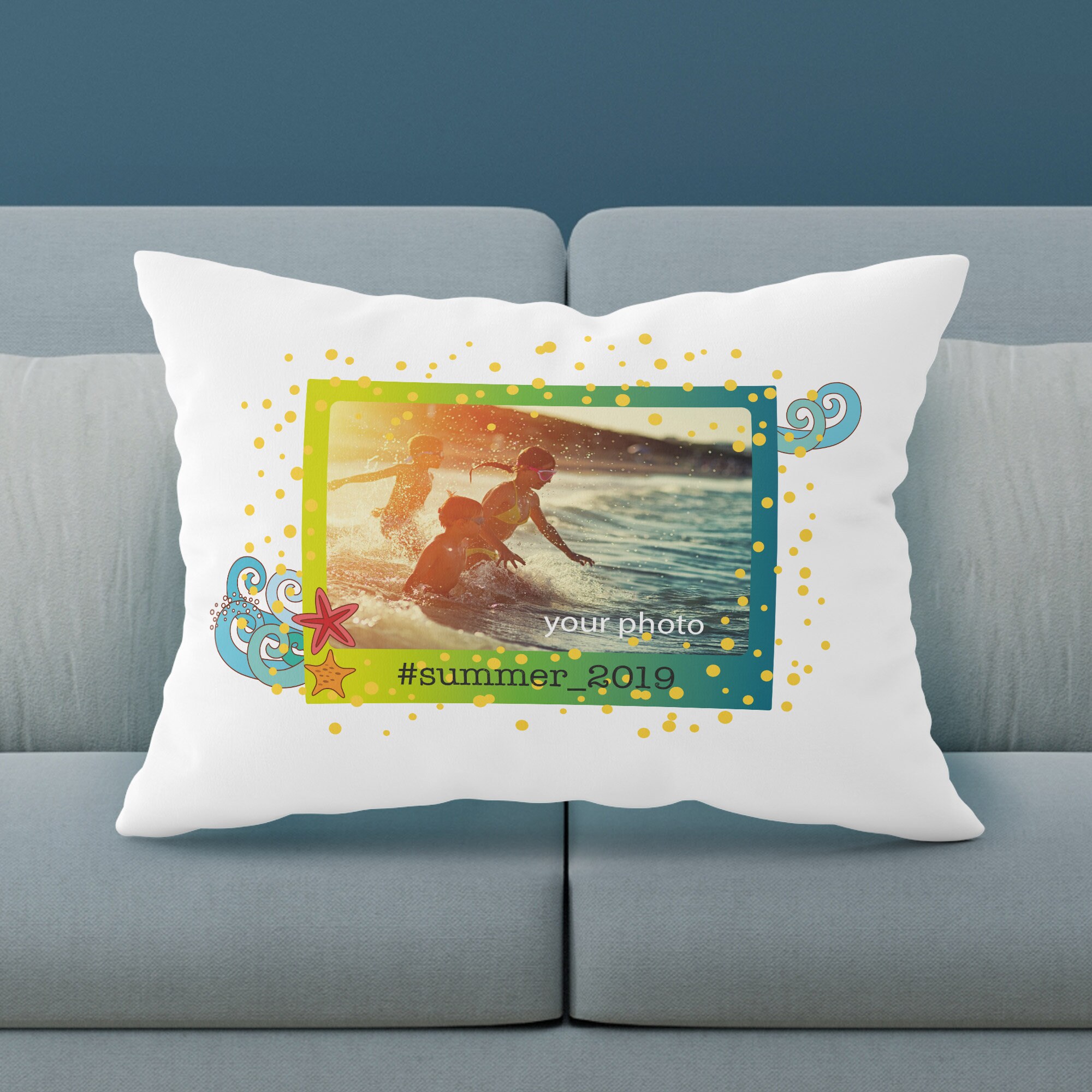 Personalized Photo Pillowcase Custom Holiday Picture Pillow Etsy