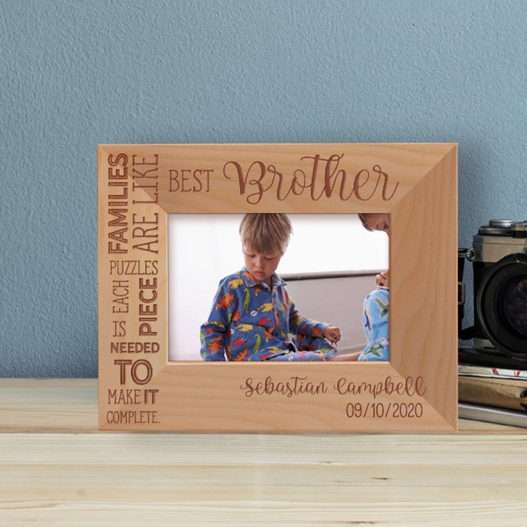 Best Brother Personalized Wooden Frame - Etsy