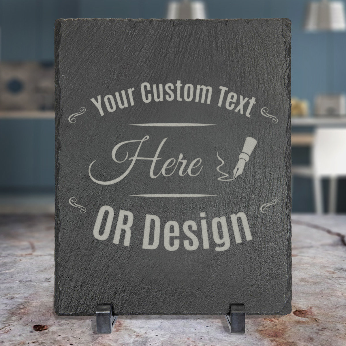 Slate Rock Plaque Custom Sign Personalized Slate Plaque with Etsy