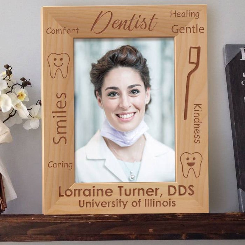 Dentist Photo Frame Personalized Picture Frame for Dentists Etsy
