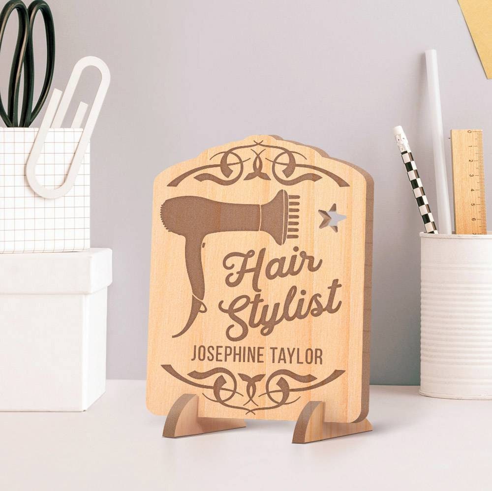 hairstylist card personalized barber gift wooden barber etsy personalized barber gifts
