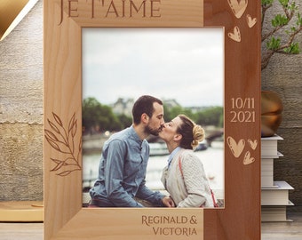 Cadre Photo En Bois Original – Couple Breton (Occasion)