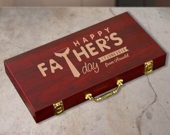 Personalized Poker Set, Rosewood Poker, Poker Set, Wooden Poker, Handmade Poker, Custom Poker, Name Poker Set, Finish 300 Chip Poker Set