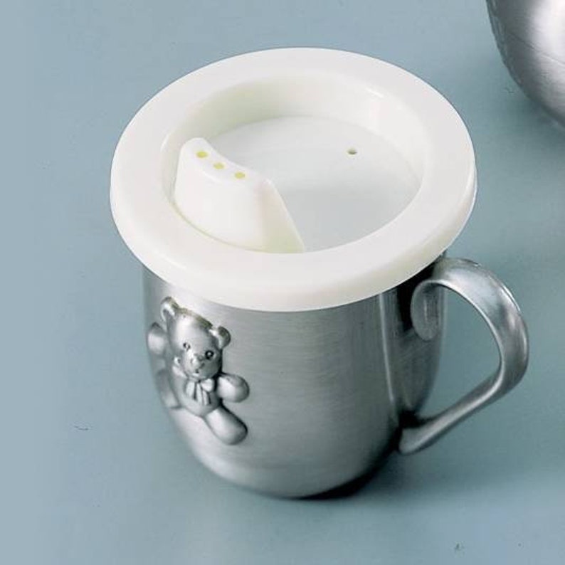 Personalized Pewter Baby Cup Custom Teddy Bear Cup Kids Cup Etsy